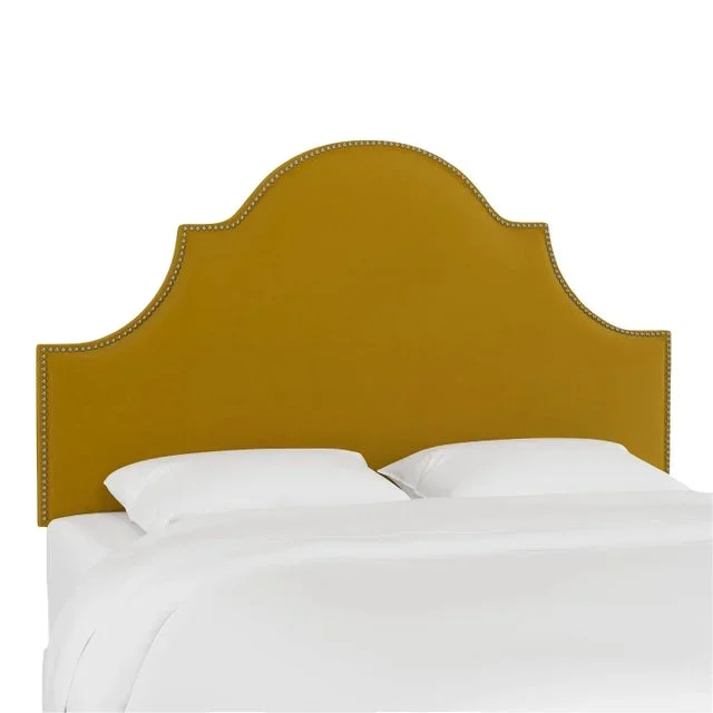 Halsted Headboard in Citronella Luxe Velvet, King