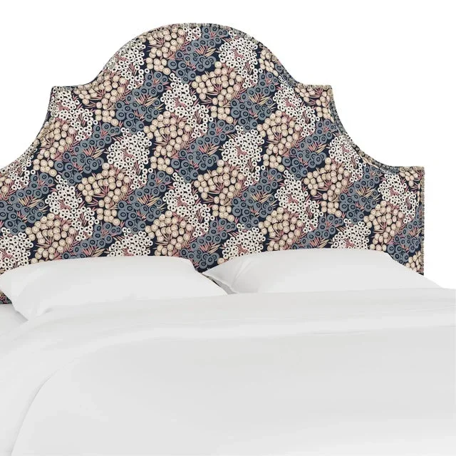 Halsted Headboard in Navy Blush Loiret, King