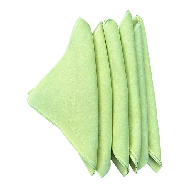Hand Dyed Linen Damask Napkins