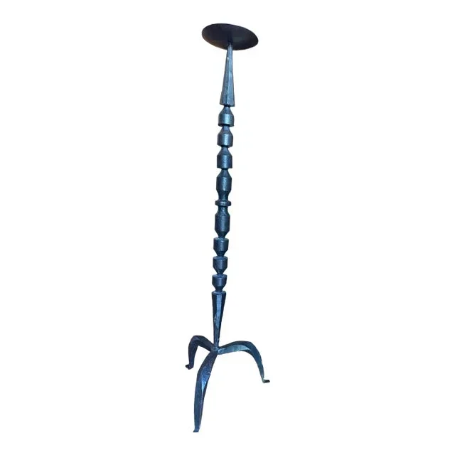 Hand Forged Brutalist Candle Holder