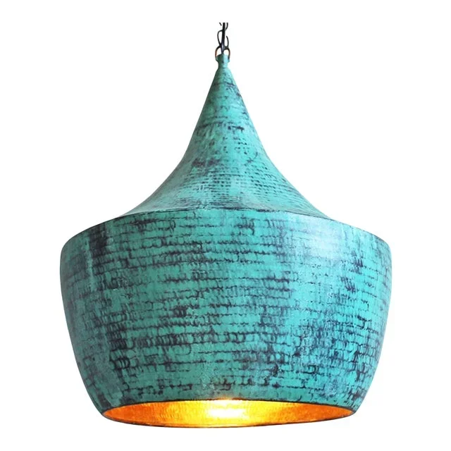 Hand Hammered Copper Lantern Medium
