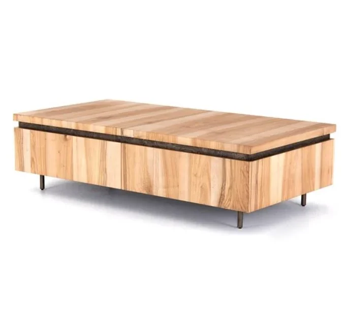 Hanley Coffee Table-Bleached Walnut