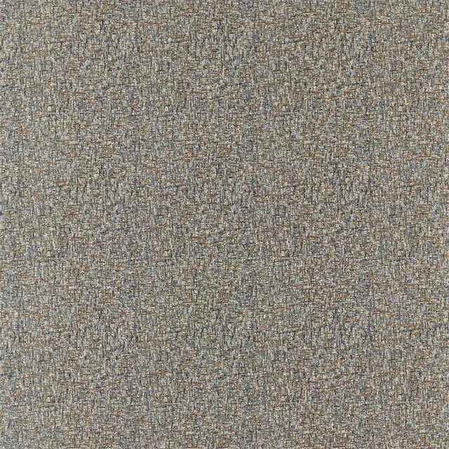 Harlequin Nickel Fabric in Denim/Ochre