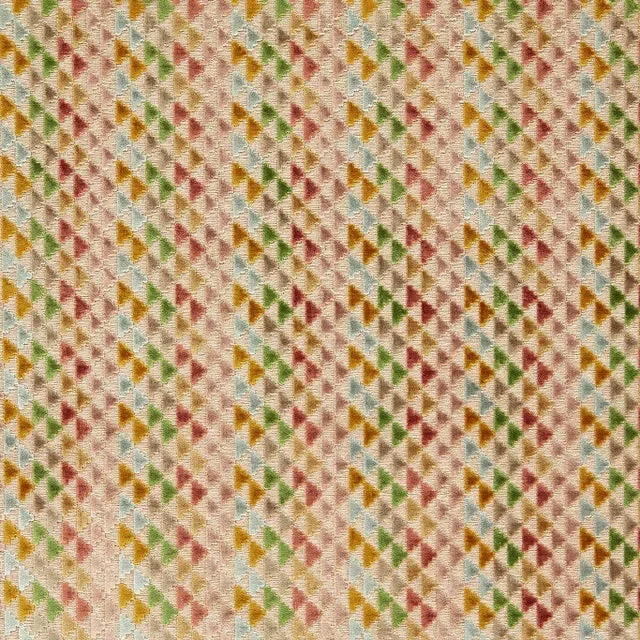 Harlequin Vidi Fabric in Blush/Ochre/Kelly – a Sample