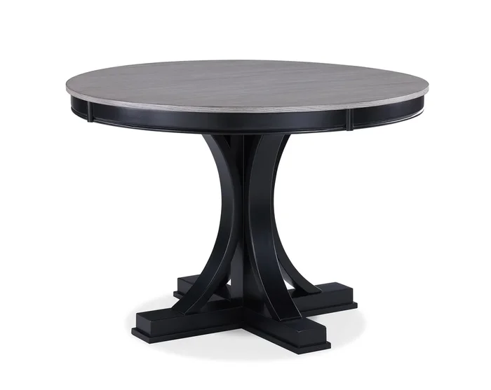 Harriet Black Round Dining Table