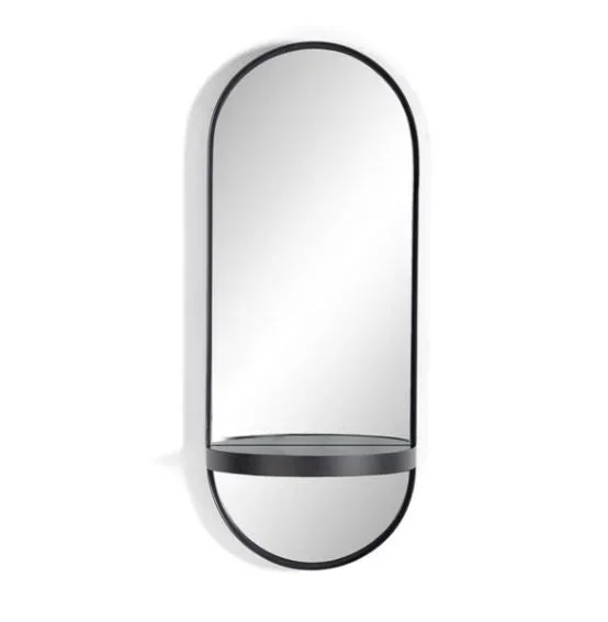 Hart Mirror-Slate Blue Glass