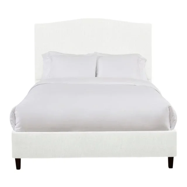 Hazel King Bedframe, Ivory Linen