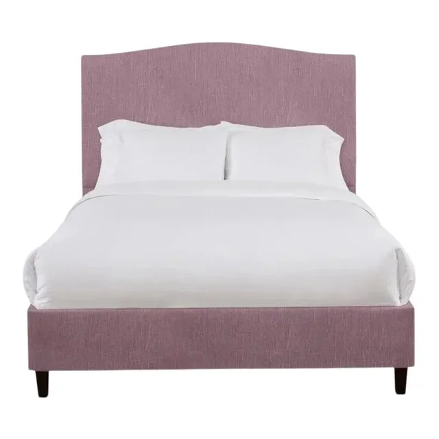Hazel King Bedframe, Plum Linen