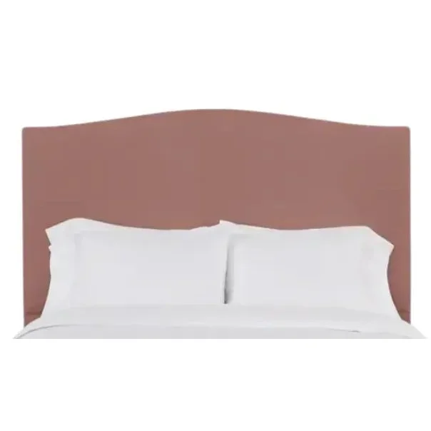 Hazel Queen Headboard, Blush Velvet