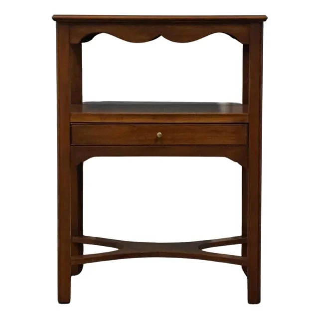 Henkel Harris Virginia Galleries Collection Solid Wild Black Cherry Traditional Style 20″ Tiered Nightstand