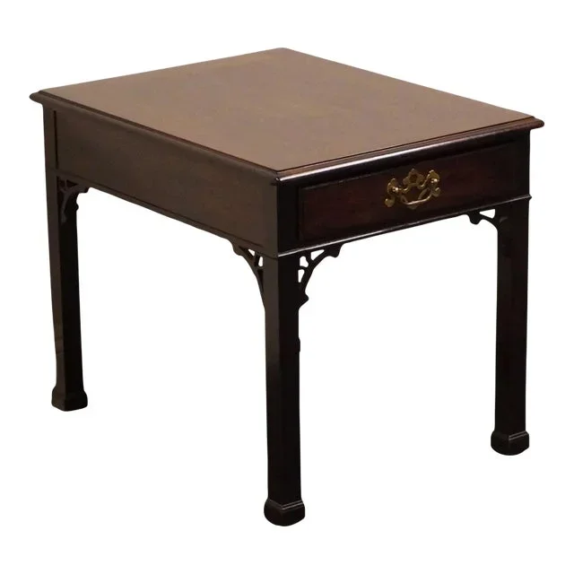 Henredon Furniture Solid Mahogany Traditional Style 21″ Accent End Table 1-8704