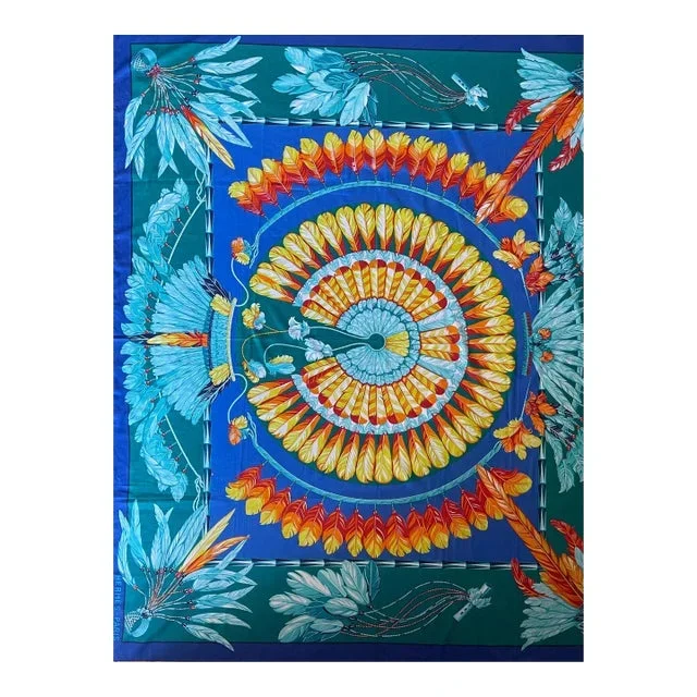 Hermès Cotton “Brazil Paréo” Blue