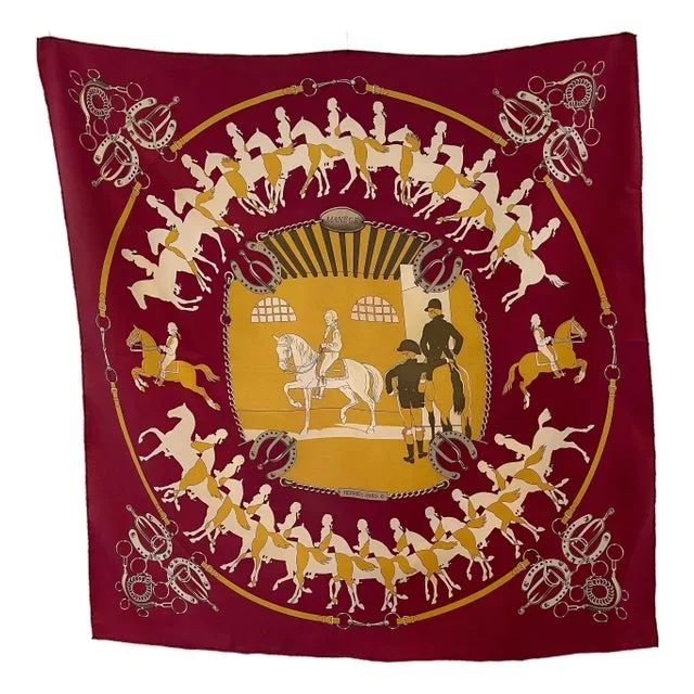 Hermès Manège 1974 Foulard Ledoux Soie