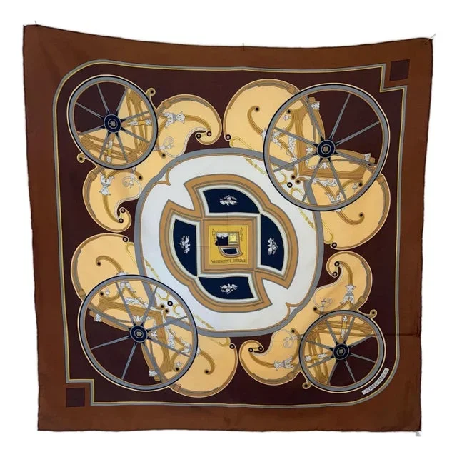Hermès Washington Carriage Foulard En Soie 1981