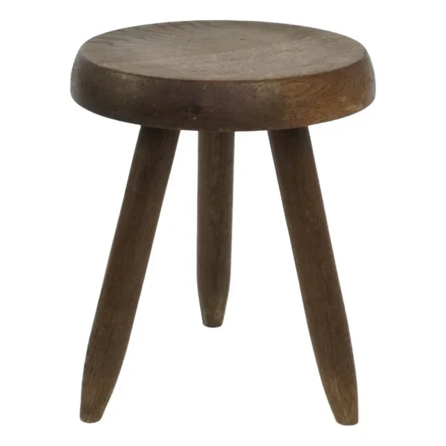 High Berger Stool in Oak by Charlotte Perriand for Steph Simon, 1960s