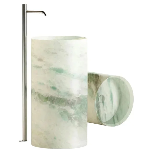 High Entity Circle Washbasin by Marmi Serafini