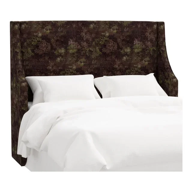 Holden Wingback Headboard in Verdure Merlot, Twin