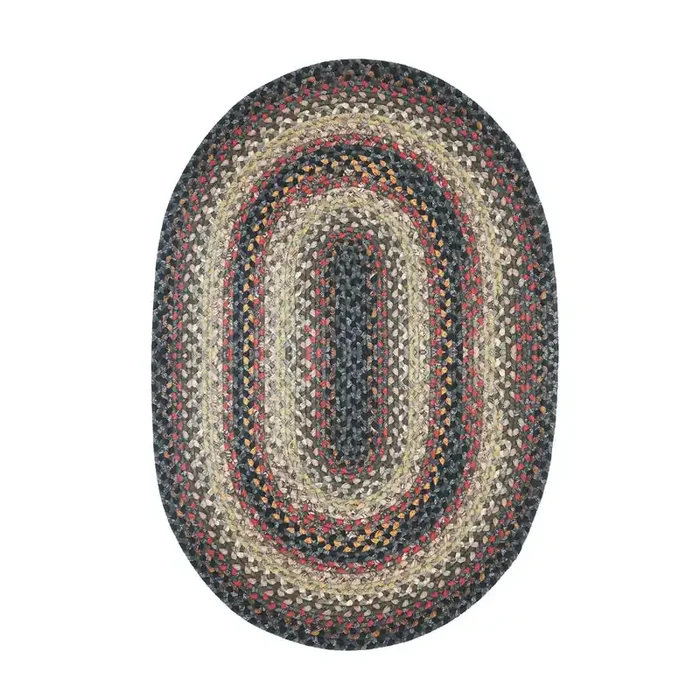 Homespice Decor Enigma Black Braided Area Rugs