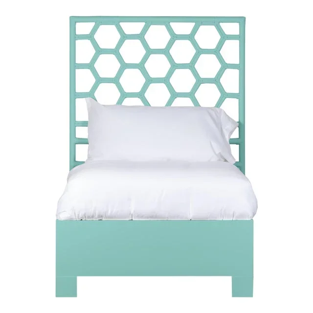 Honeycomb Bed Twin – Turquoise