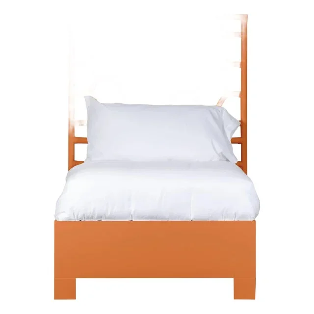 Honeycomb Platform Bed Twin, Citrus Orange