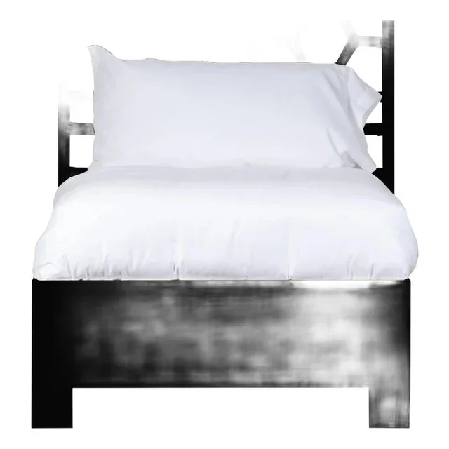 Honeycomb Platform Bed Twin Extra Long, Black