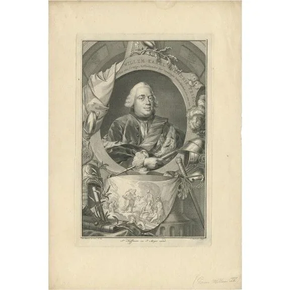 Houbraken, William Charles Henry Friso of Orange, 1751, Paper