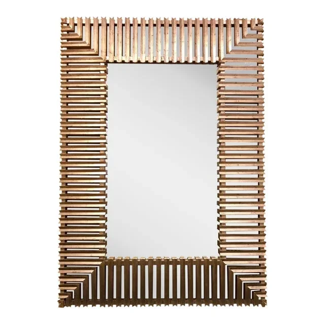 Huge Christopher Guy Modern Designer Silver Giltwood Mirror – 1 of 2