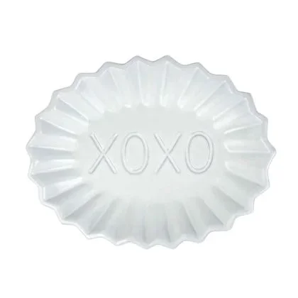 Incanto Pleated XOXO Plate by Vietri