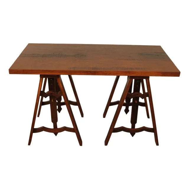 Industrial Style Sawhorse Work Table