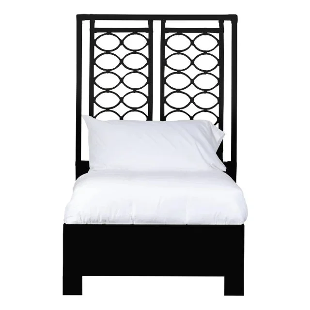 Infinity Platform Bed Twin Extra Long, Black