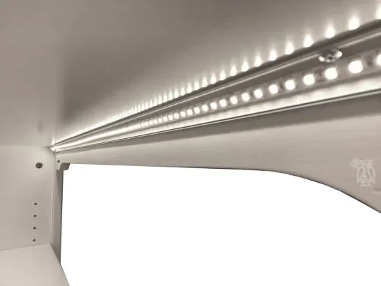 Installed LED Strip Lighting & Remote for Bookcase, Wall Unit or Loft Bed
