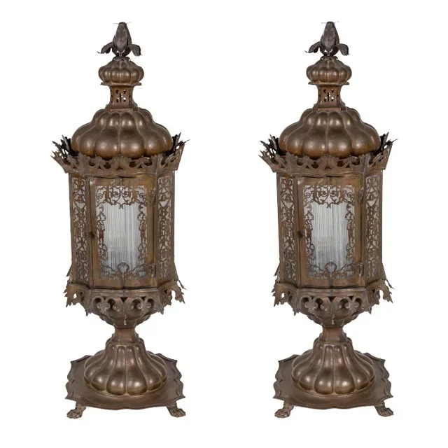 Intricate, 19th Century Venetian Lanterns – A Pair