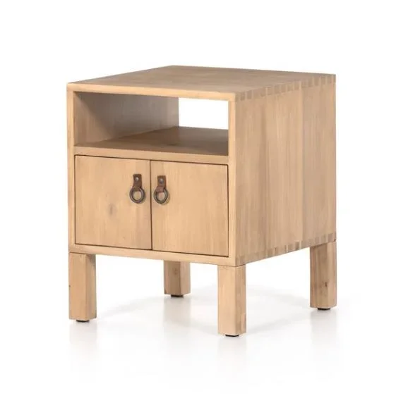 Isador End Table-Dry Wash Poplar