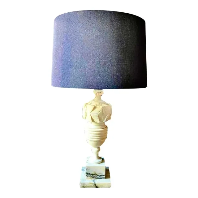 Italian Marble Urn Table Lamp