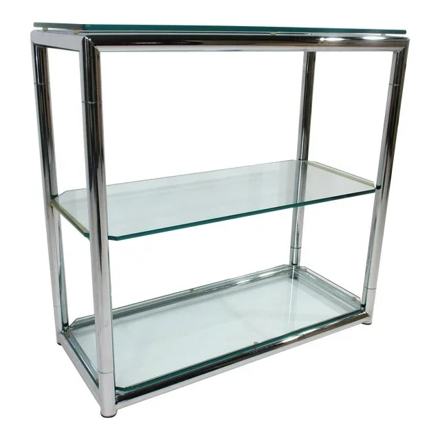 Italian Pace Styled Bar in Chrome and Glass