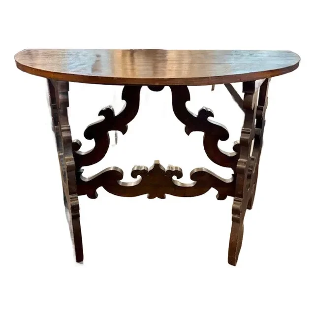 Italian Walnut Tuscan Demi-Lune