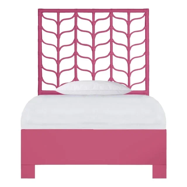 Ivy Platform Bed Twin Extra Long, Hot Pink