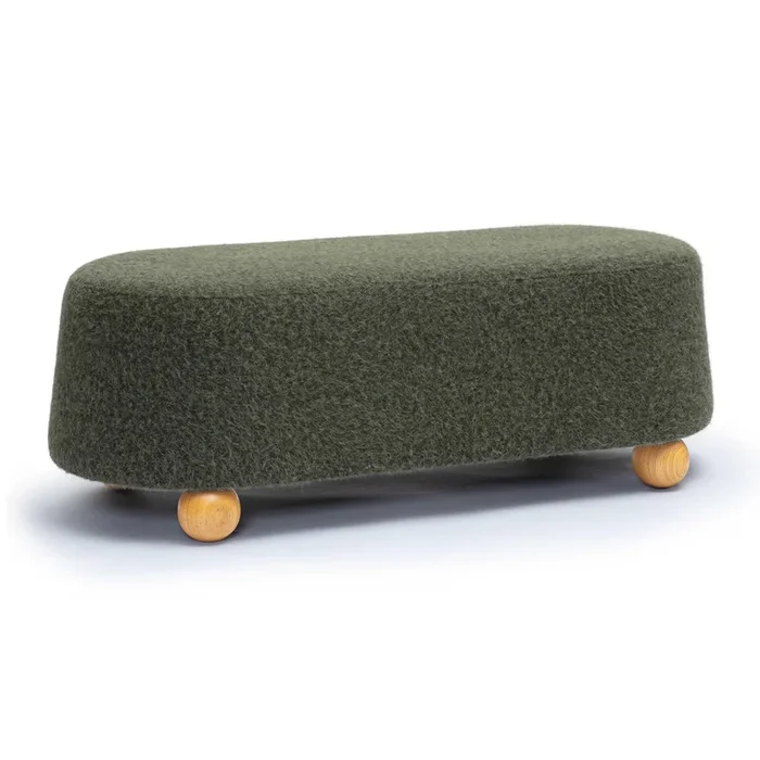 Jaine Loose Mohair Large Ottoman