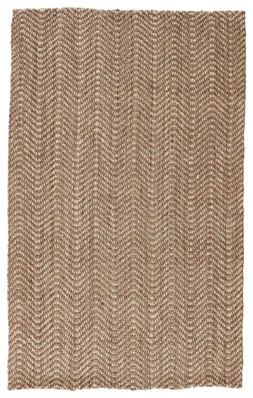 Jaipur Living Alix NAT22 Chevron Taupe Handwoven Area Rugs