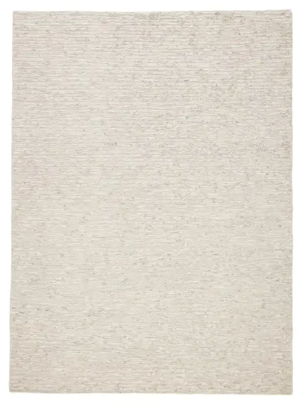 Jaipur Living Basin REI05 Solid Ivory Hand Knotted Area Rugs
