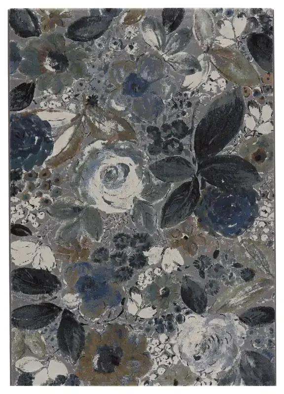 Jaipur Living Beatrix DSH26 Floral Gray Power Loomed Area Rugs