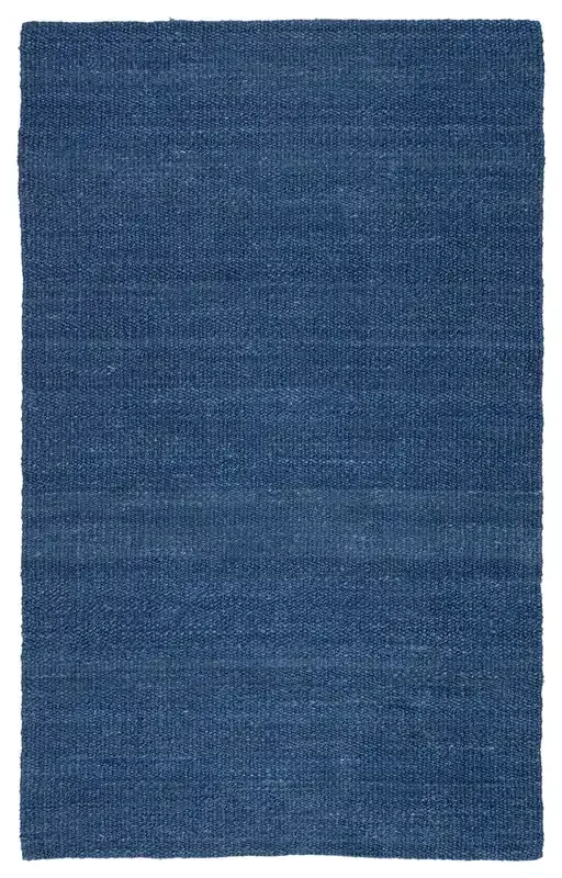 Jaipur Living Bellport NAT37 Solid Blue Handwoven Area Rugs