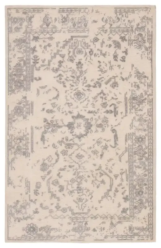 Jaipur Living Bethel ARL01 Medallion Ivory Hand Knotted Area Rugs