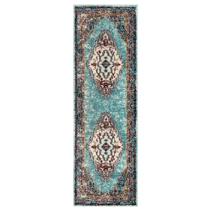 Jaipur Living Caba AMZ10 Medallion Blue Power Loomed Area Rugs