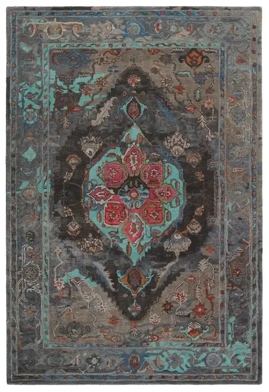 Jaipur Living Raisa CIT08 Medallion Gray Hand Tufted Area Rugs