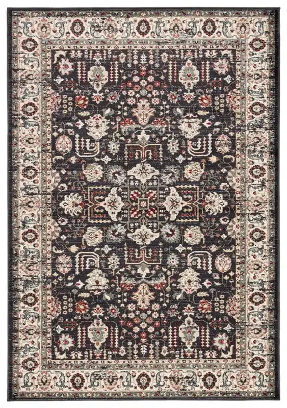 Jaipur Living Sylva ELY01 Oriental Dark Gray Power Loomed Area Rugs