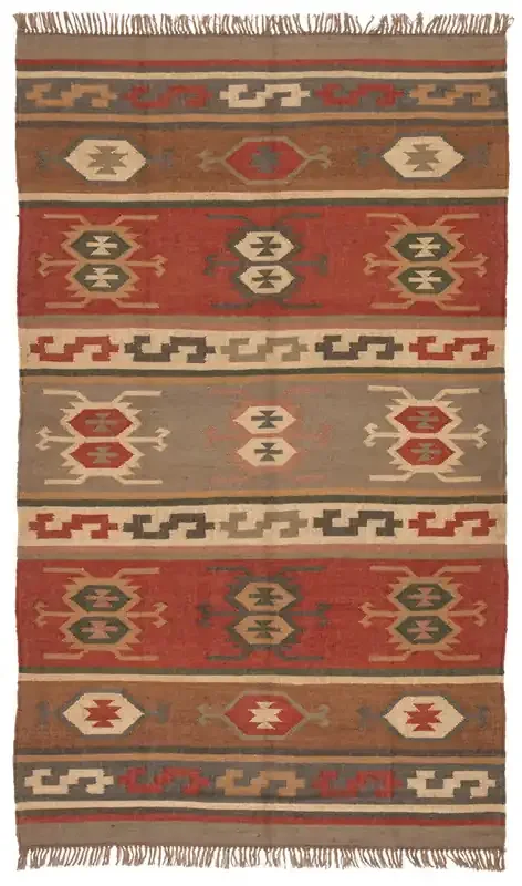 Jaipur Living Thebes BD01 Geometric Multicolor Flat Weave Area Rugs
