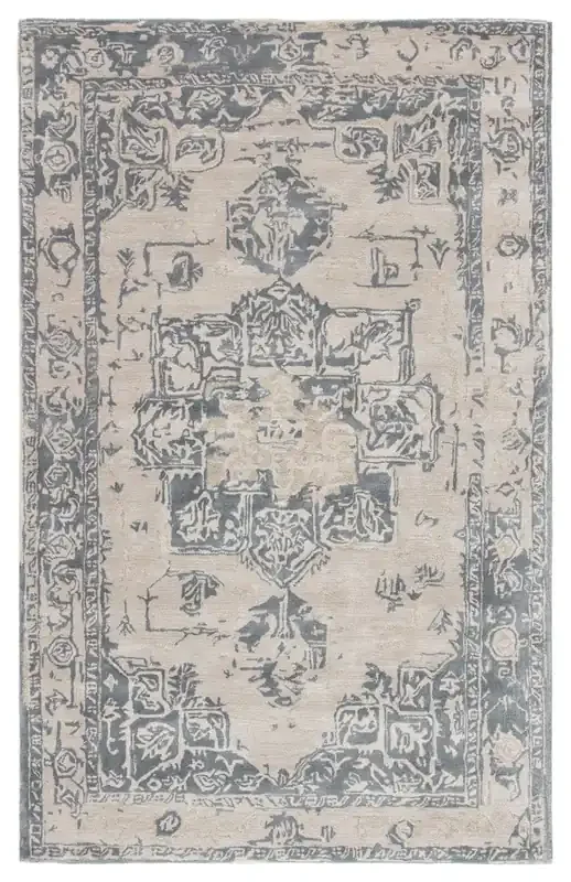 Jaipur Living Wallace CIT01 Medallion Beige Hand Tufted Area Rugs