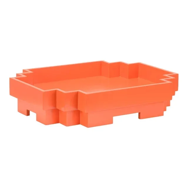 Japandi Tray in Orange