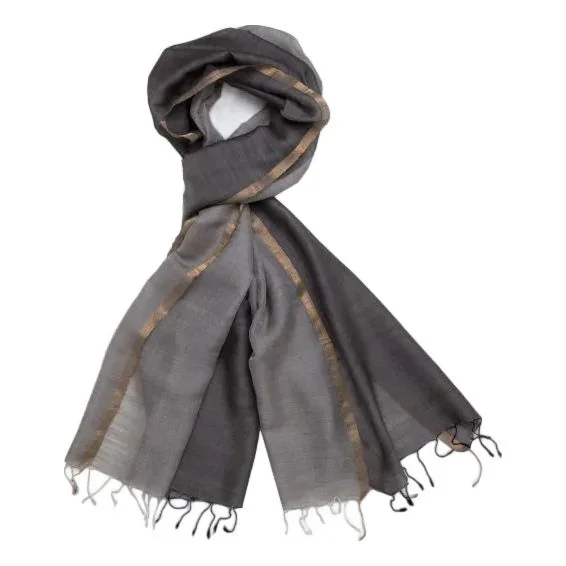 Jewell Pewter/Slate Two-Tone Scarf